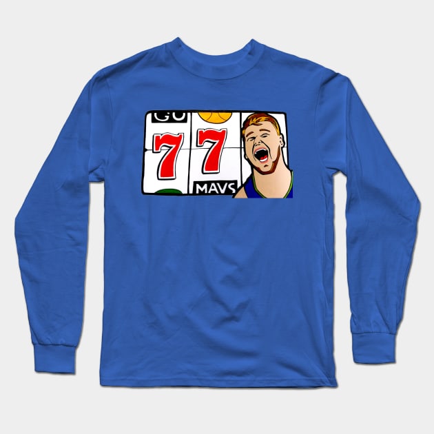 Luka 77 Long Sleeve T-Shirt by Dallas Mavs Fan